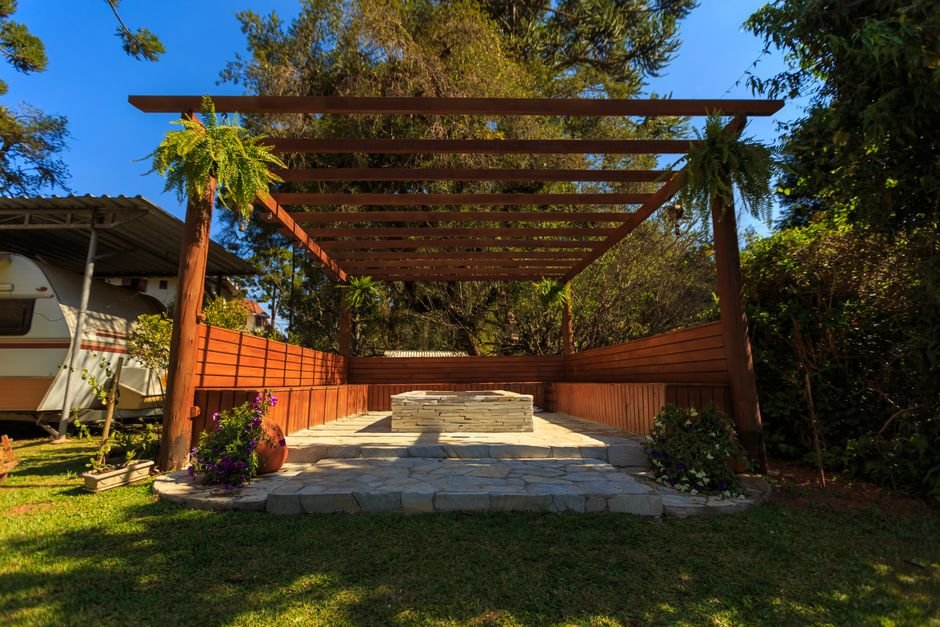 backyard patio shade setup